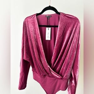 Dynamite Velvet Bodysuit